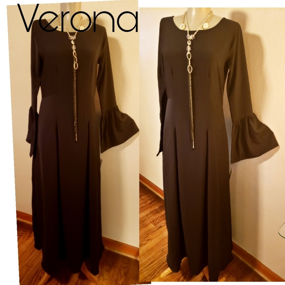 Verona Bell Sleeve Norah Modest Maxi Dress
